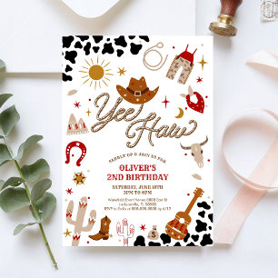 Invitation d'anniversaire Cowboy Garçon