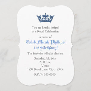 Invitation d'anniversaire Crown Royal avec paillet
