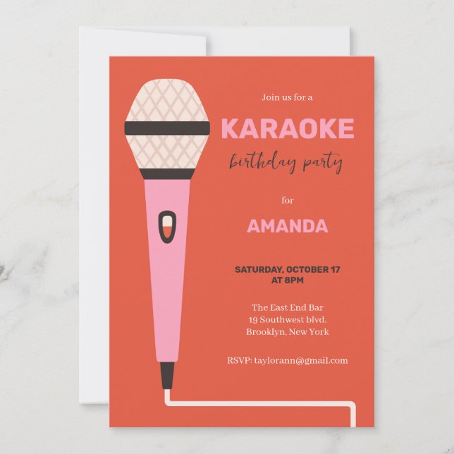 Invitation d'anniversaire d'adolescent adulte pour (Devant)