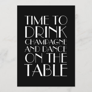 Invitation d'anniversaire d'années '20 d'hurlement