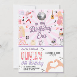 Invitation d'anniversaire dans mon ère d'anniversa