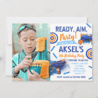 Invitation d'anniversaire Dart Party | Invitation