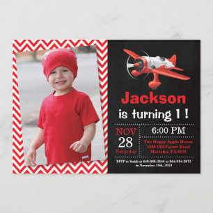 Invitation d'anniversaire d'avion. Fête d'annivers