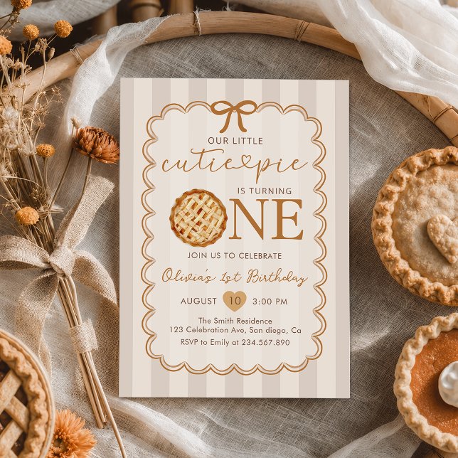 Invitation d'anniversaire de 1 an pour notre petit (Créateur téléchargé)