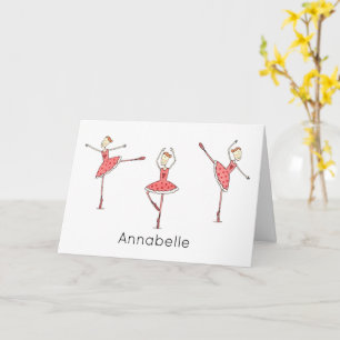 Invitation d'anniversaire de ballerine personnalis