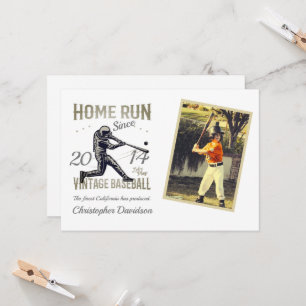 Invitation d'anniversaire de baseball pour enfants