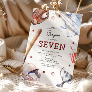 Invitation d'anniversaire de baseball pour enfants