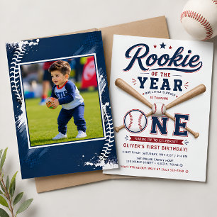 Invitation d'anniversaire de baseball Recrue de l'