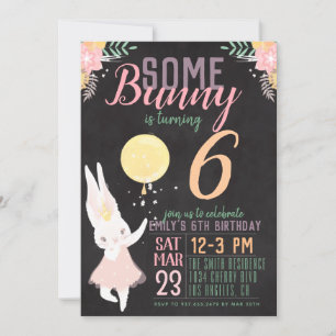 Invitation D'Anniversaire De Bunny