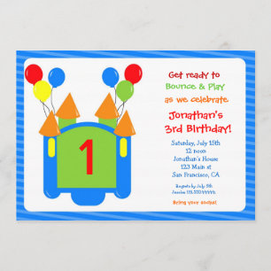 Invitation d'anniversaire de Chambre de rebond