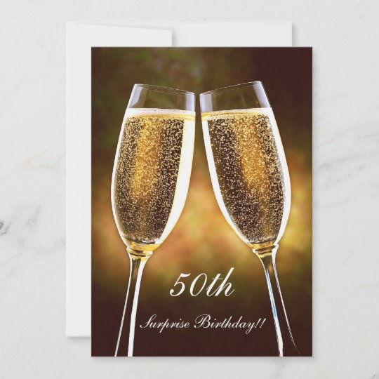 Invitation D Anniversaire De Champagne Zazzle Fr