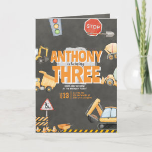 Invitation d'anniversaire de chantier