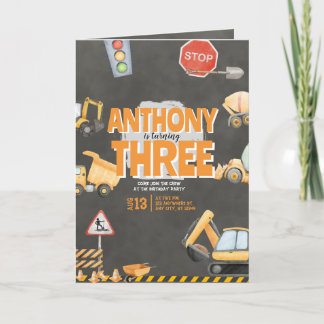 Invitation d'anniversaire de chantier