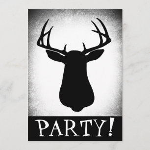 Invitation d'anniversaire de chasse de cerfs