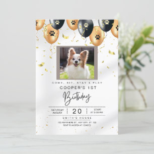Invitation d'anniversaire de chien