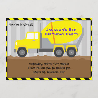 Invitation d'anniversaire de construction de