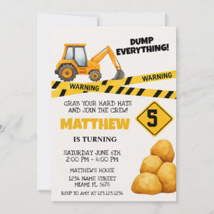 Invitation d'anniversaire de construction Modèles