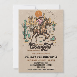 Invitation d'anniversaire de Cowboy Wild Western