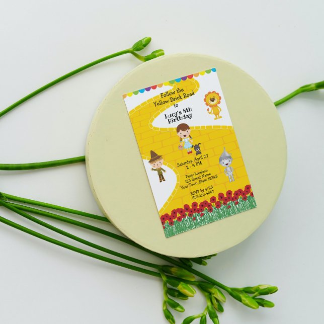 Invitation d'anniversaire de Cute Oz (Créateur téléchargé)