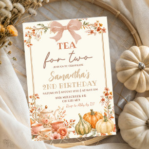 Invitation d'anniversaire de deux ans Coquette d'A