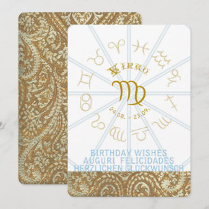 Invitation d'anniversaire de ~ d'HOROSCOPE -