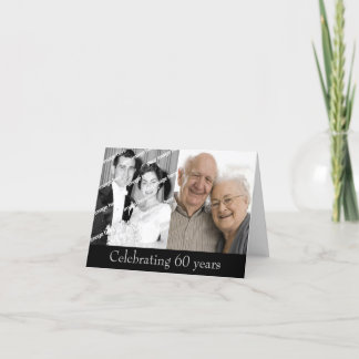 Invitation d'anniversaire de diamant de passé et