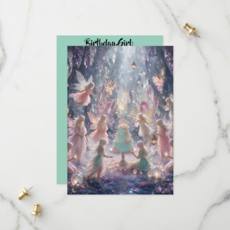 Invitation d'anniversaire de fée
