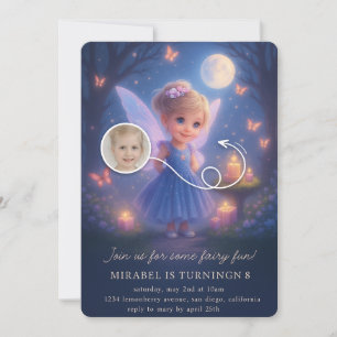 Invitation d'anniversaire de fée magique
