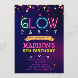 Invitation d'anniversaire de fête