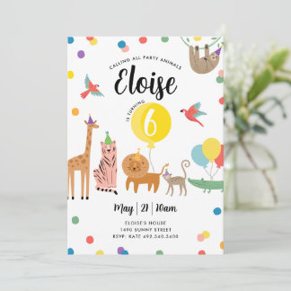 Invitation d'anniversaire de fête