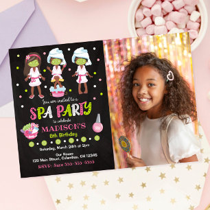 Invitation d'anniversaire de fête de Spa Photo