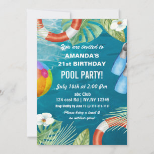 Invitation d'anniversaire de fête rustique d'été d