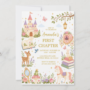 Invitation d'anniversaire de fille du premier chap