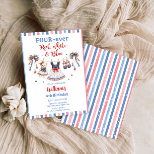 Invitation d'anniversaire de fille en vêtements ro