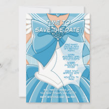 Invitation d'anniversaire de fille magique bleue [