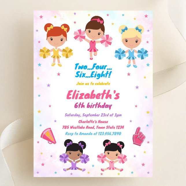 Invitation d'anniversaire de fille meneuse de claq (Créateur téléchargé)