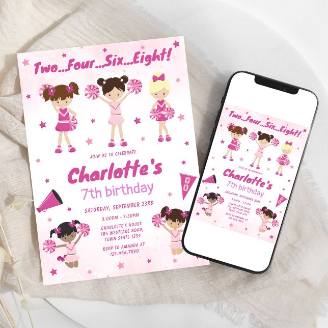 Invitation d'anniversaire de fille meneuse de claq (Créateur téléchargé)