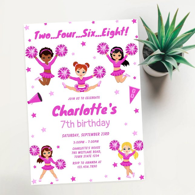 Invitation d'anniversaire de fille meneuse de claq (Créateur téléchargé)