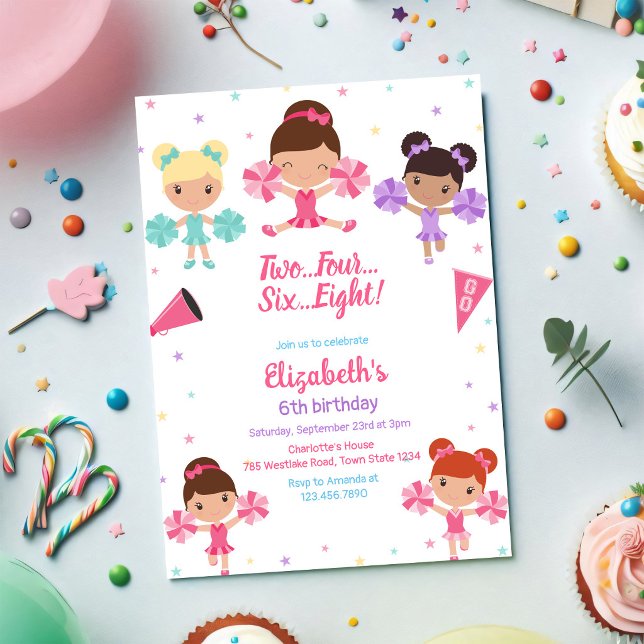 Invitation d'anniversaire de fille meneuse de claq (Créateur téléchargé)