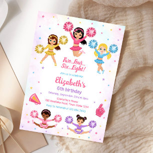 Invitation d'anniversaire de fille meneuse de claq