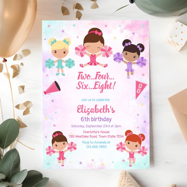 Invitation d'anniversaire de fille meneuse de claq (Créateur téléchargé)