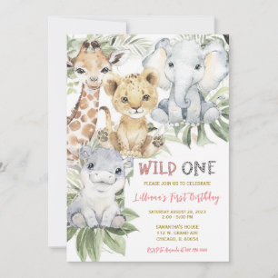 Invitation d'anniversaire de fille pour la premièr