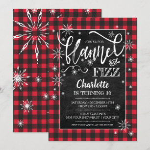 Invitation d'anniversaire de Flannel et Fizz