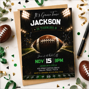 Invitation d'anniversaire de football