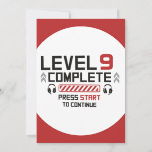 Invitation d'anniversaire de gamer recto verso