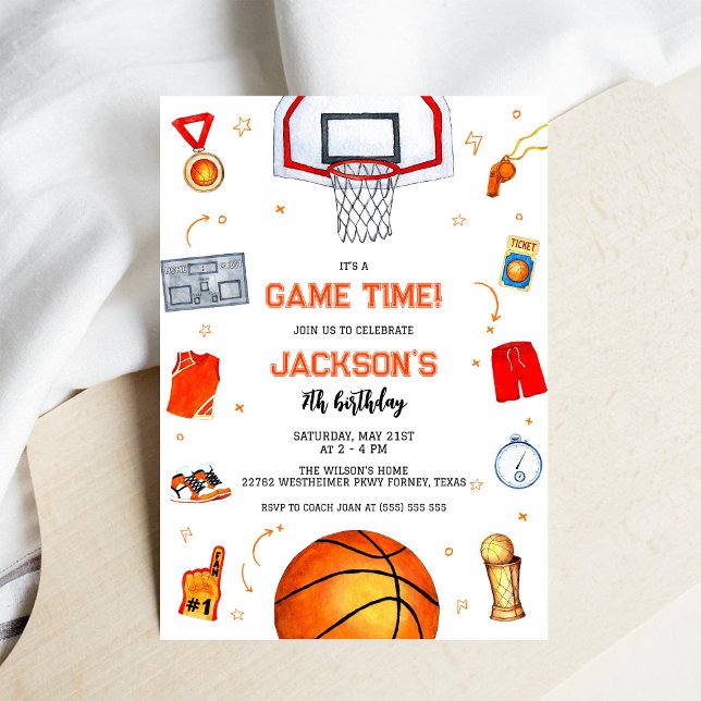Invitation d'anniversaire de garçon pour une fête  (Créateur téléchargé)