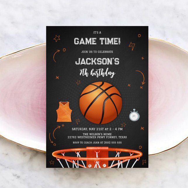 Invitation d'anniversaire de garçon pour une fête  (Créateur téléchargé)