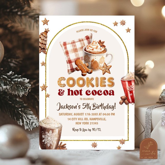 Invitation d'anniversaire de garçons pour les cook (Créateur téléchargé)