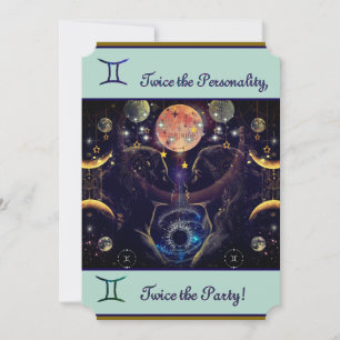 Invitation d'anniversaire de Gemini