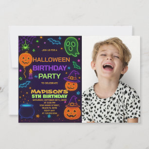 Invitation d'anniversaire de Glow Party